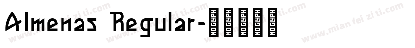 Almenas Regular字体转换